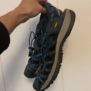 Keen Men's Blue and Gray Outdoor Sandals